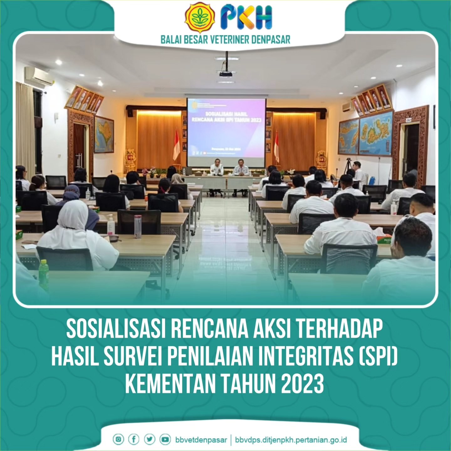 Sosialisasi Rencana Aksi Terhadap Hasil Survei Penilaian Integritas  SPI  Kementan Tahun 2023