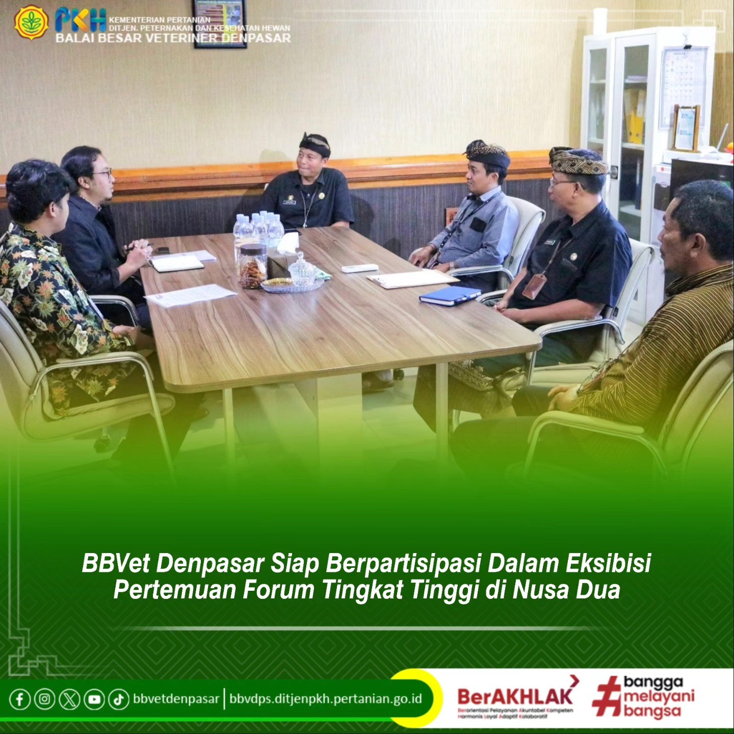 BB-Vet Denpasar Siap Berpartisipasi Dalam Eksibisi Pertemuan Forum Tingkat Tinggi di Nusa Dua