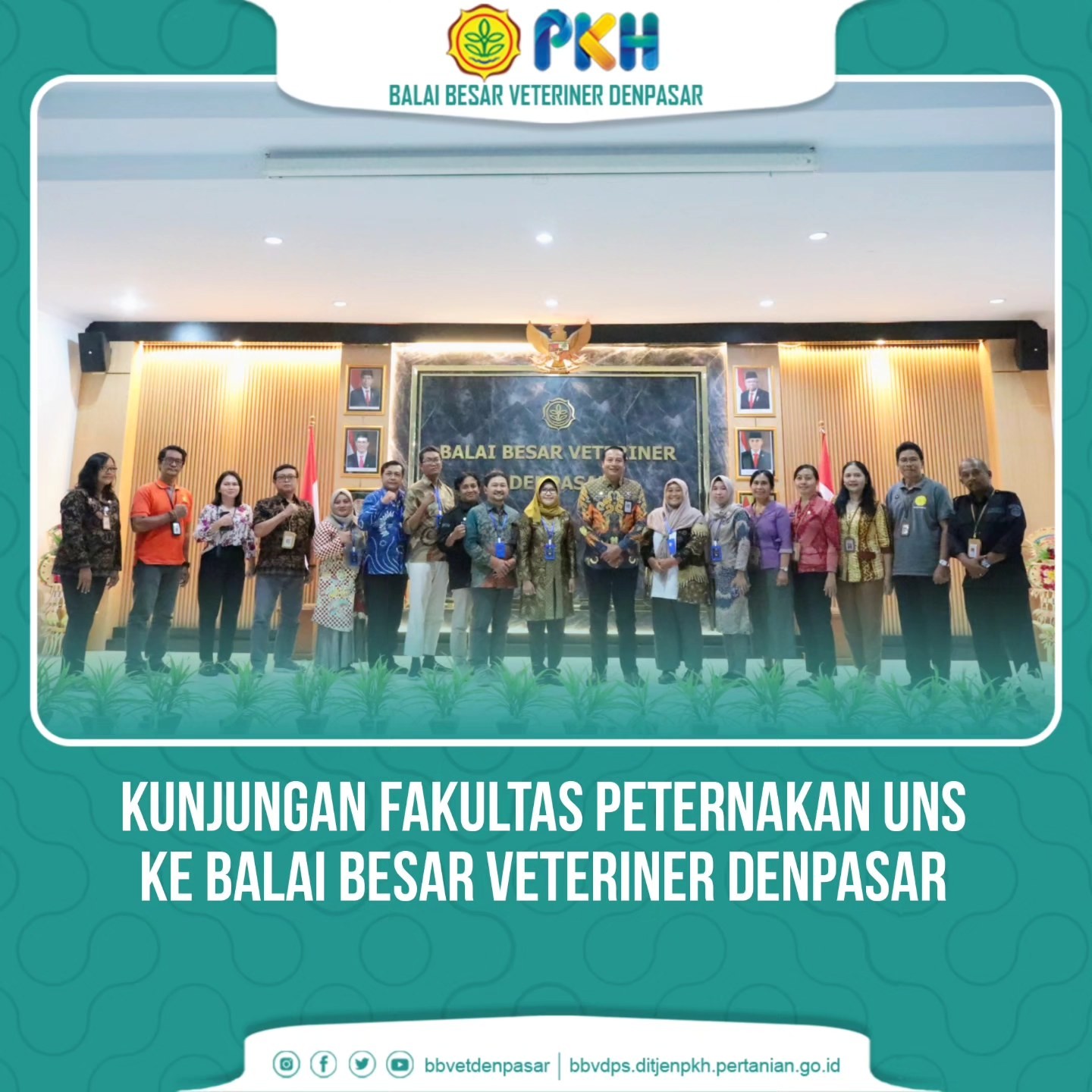 Kunjungan Fakultas Peternakan Universitas Sebelas Maret Surakarta Ke Balai Besar Veteriner Denpasar