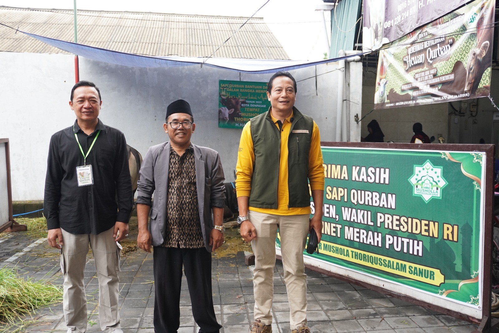 Kepala Balai Terjun Langsung Memantau Penyembelihan Hewan Kurban Bantuan Kemasyarakatan  BanMas  Presiden RI