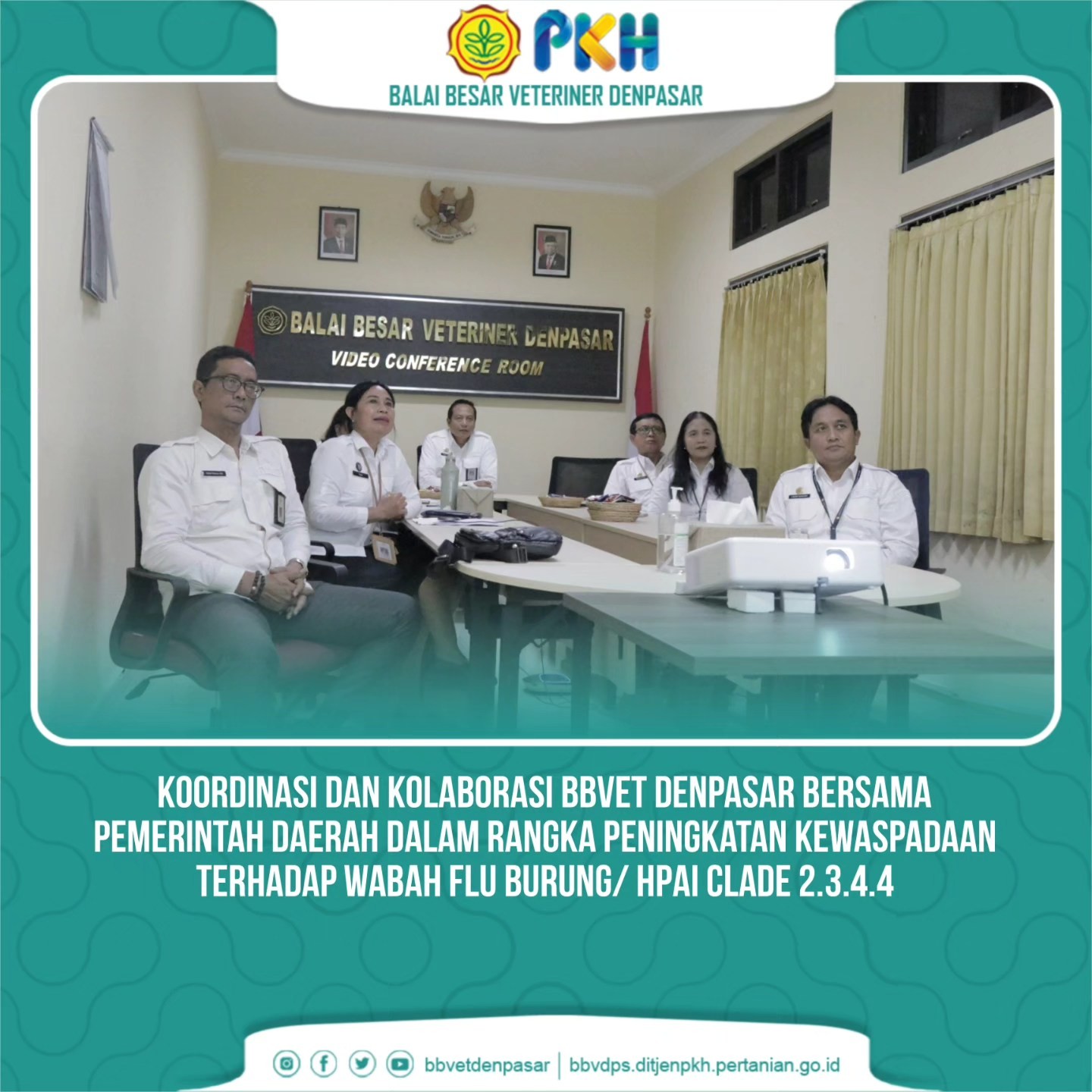 Koordinasi dan Kolaborasi BBVet Denpasar Bersama Pemda Dalam Rangka Peningkatan Kewaspadaan Terhadap Wabah Flu Burung/HPAI Clade 2.3.4.4