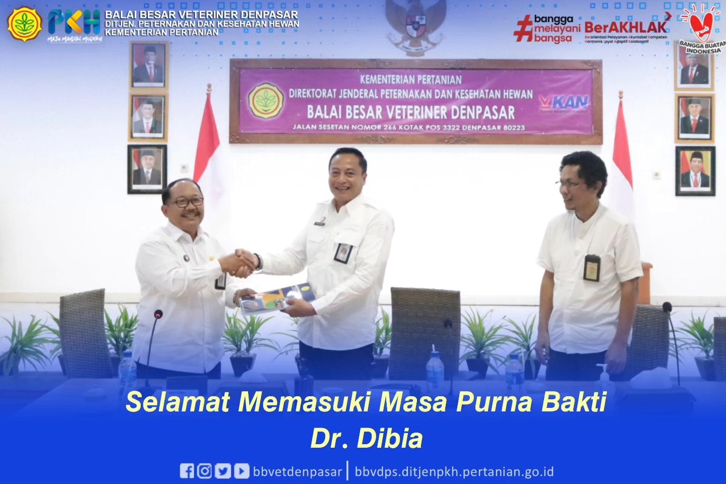 Selamat Memasuki Masa Purna Bakti Dr. Dibia