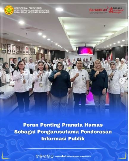 Balai Besar Veteriner Denpasar mengikuti rapat pembahasan kebutuhan JF Pranata Humas yang dilaksanakan oleh Ditjen PKH